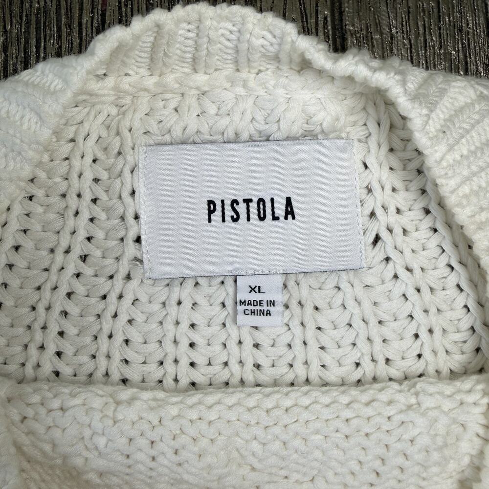 Pistola Revolve Pullover Cable Knit Oversized Sweater Vest Size XL - Picture 4 of 6